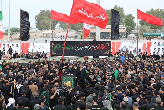 محبان حضرت عباس (ع) زیر بیرق عباس