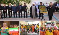 آیین گرامیداشت هفته کار و کارگر در شهرداری بندرعباس با حضور خادمین حرم رضوی و تجلیل از خانواده شهید پاکبان حمیدبنی اسدی