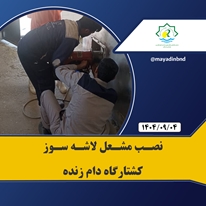 نصب مشعل لاشه‌سوز در کشتارگاه دام بندرعباس 