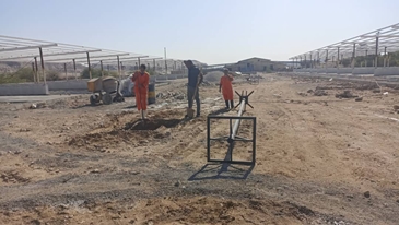 تداوم تکمیل میدان جدید عرضه دام با نصب برج‌های نور و بازدید رئیس سازمان ساماندهی
